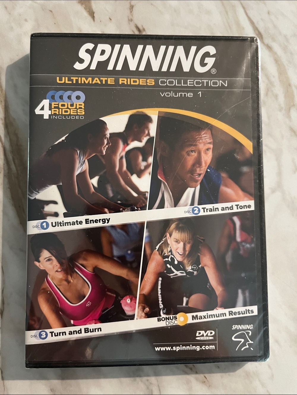 Spinning Ultimate Rides Collection 4 Rides Mad Dogg Athletics 4 DVD’s